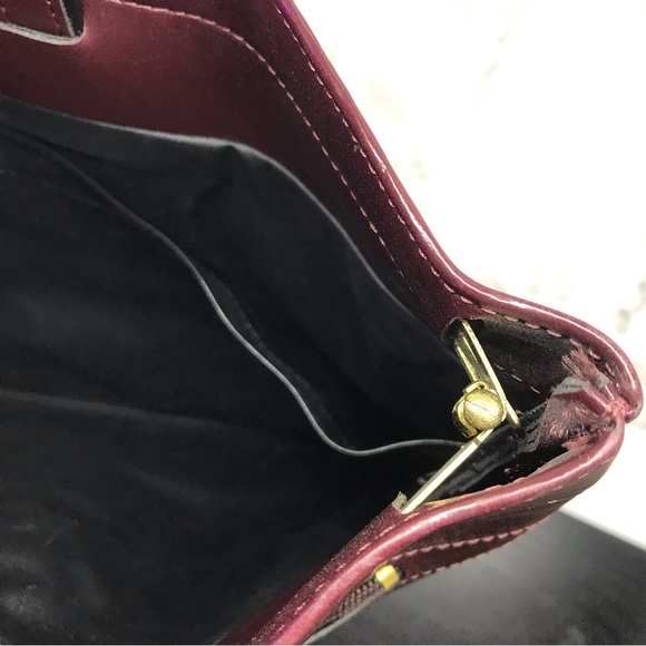 Vintage Burgundy Leather Document Case With Handles 11 X 17 in - Picture 10 of 16